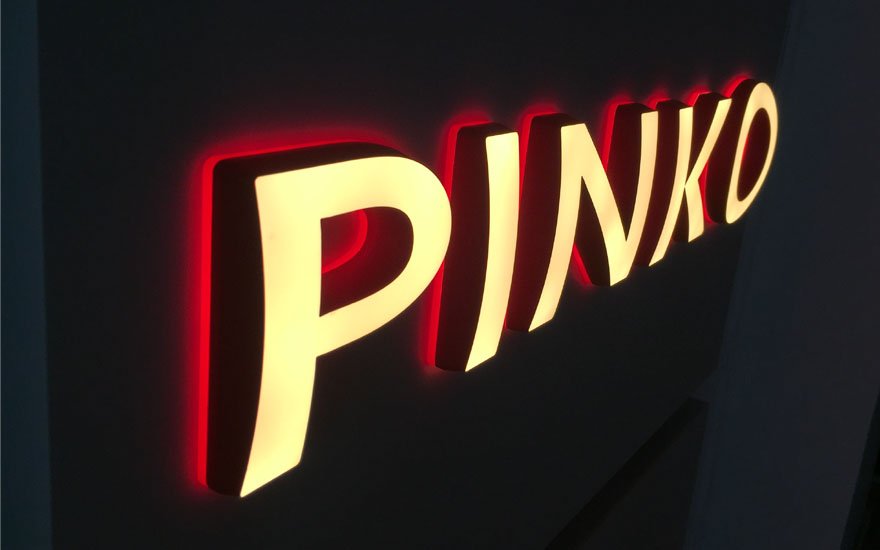Pinko(品高)弧面亞克力雙面LED迷你發(fā)光字