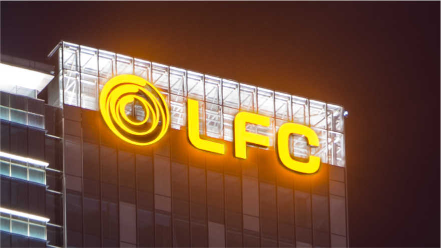 福州LFC升龍匯金中心玻璃幕墻發(fā)光字工程