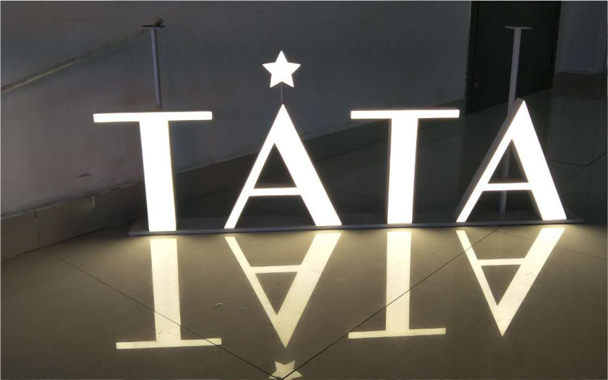 TATA連鎖品牌舞臺LED樹脂發(fā)光字