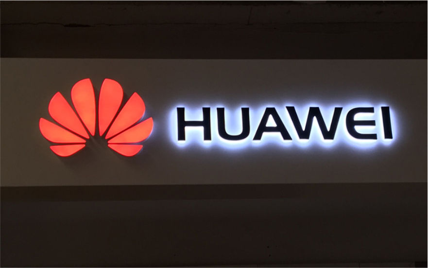華為手機品牌連鎖店背發(fā)光字