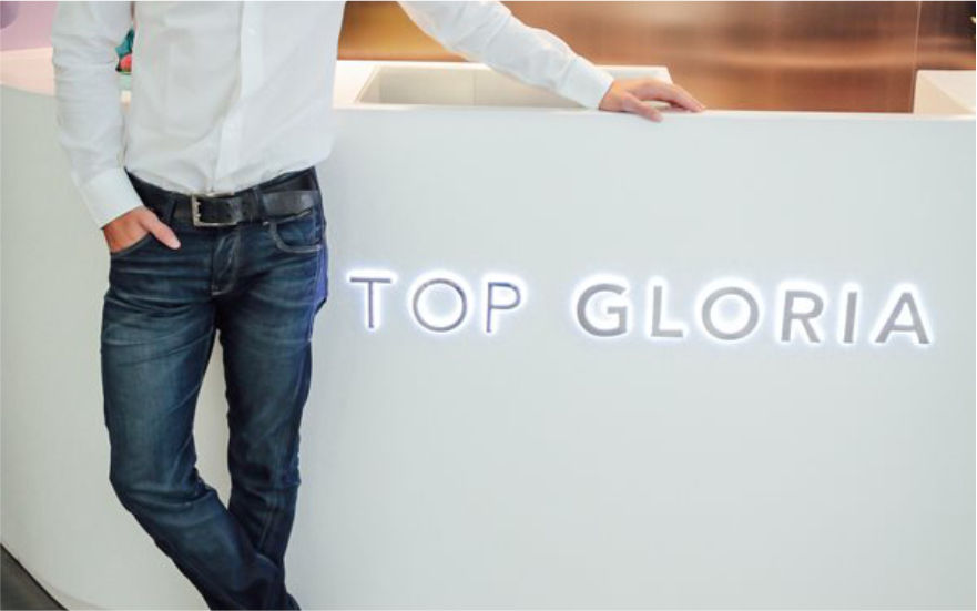 TOP GLORIA品牌連鎖店LED背發(fā)光字