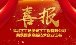 喜訊！熱烈祝賀字工場獲得“國家高新技術(shù)企業(yè)” 證書 ！